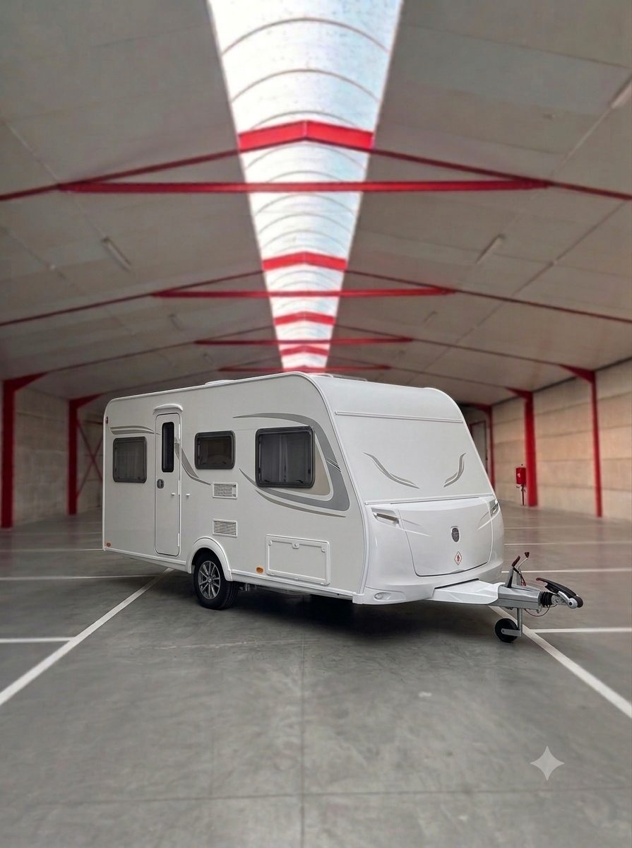 Caravan gestald bij Stalling Depot Deinze